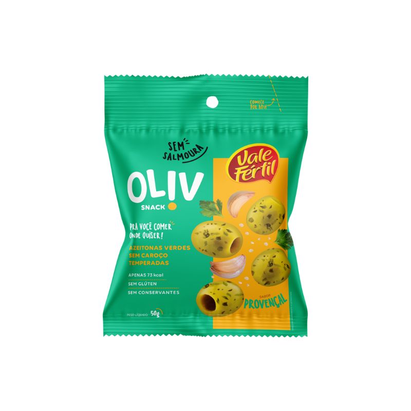 Snack De Azeitona Verde Provençal Oliv 50g