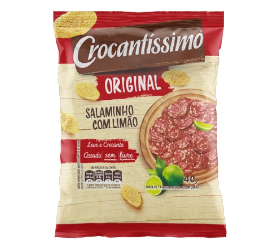 Mini Torrada Crocantissimo Salame/limão 40g
