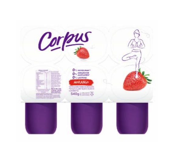 Iogurte Danone Corpus Polpa de Morango 540g