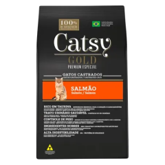 Ração Catsy Gato Castrado Salmão 1KG