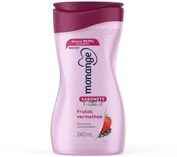 Sabonete Líquido Monange Frutas Vermelhas 240ml