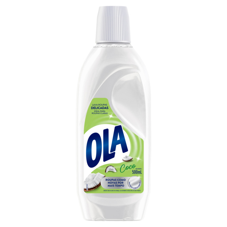 Lava-Roupas Líquido Coco Ola 500ml