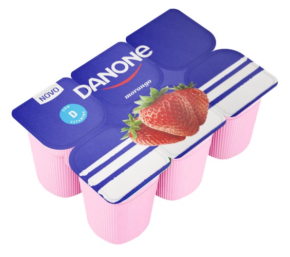 Bebida Láctea Danone Morango em Bandeja 510g