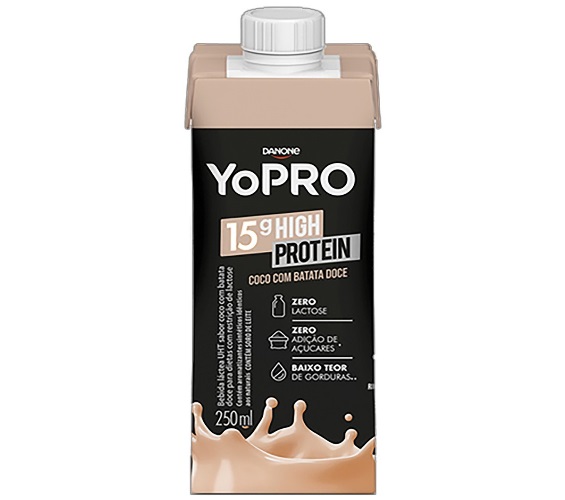 Bebida Láctea Yopro Coco com Batata Doce 15g Proteínas 250ml