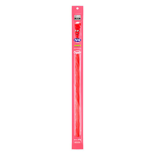 Bala Fini Tubes Super Gigante Morango 27g