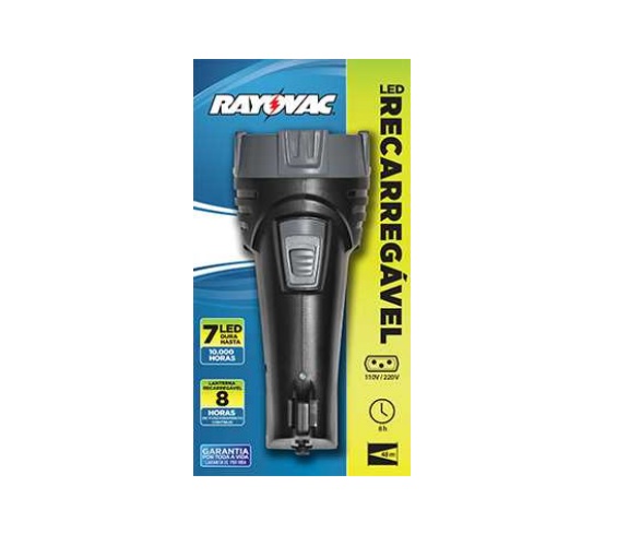 LANTERNA RAYOVAC RECARREGAVEL BI-VOLT 