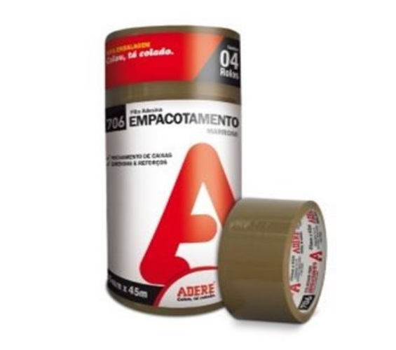 Fita Ades Adere Tapefix Marrom 45x40