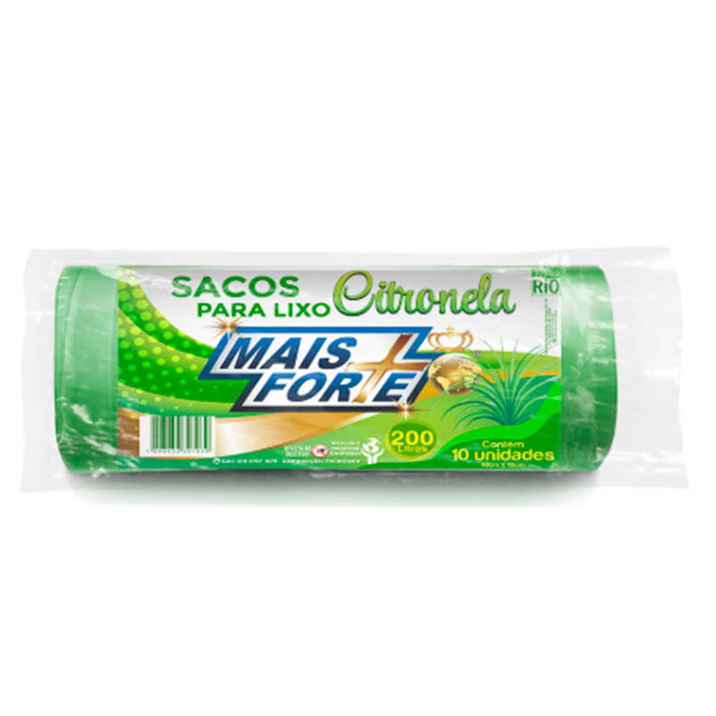 Saco para Lixo Dajo Rol Citronela 200L