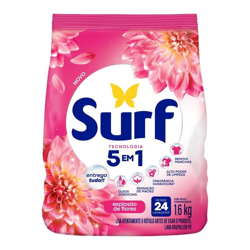 LAVA ROUPA PO SURF EXPLOSAO FLORES PCT
