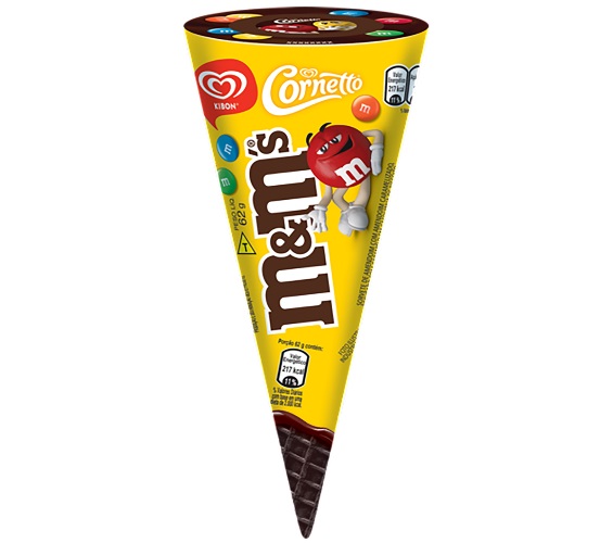 Picole Kibon Cornetto M&m's Amend Caramelo 62g