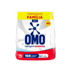 Lava Roupas em Pó Omo Lavagem Perfumado Pacote 4KG