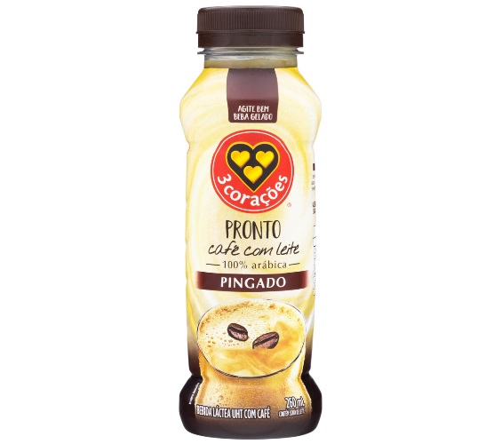 Bebida Láctea 3 Corações Leite Pingado 260ml