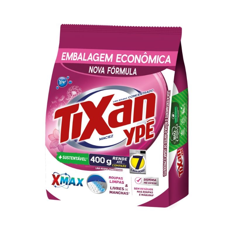 Lava Roupas Em Pó Tixan Ypê Maciez 400g