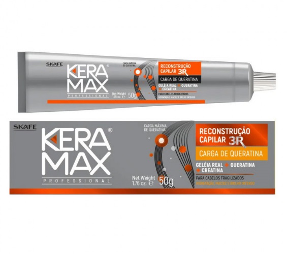 Carga Keramax Skafe Queratina Reconstrução Capilar 50g
