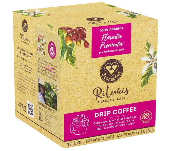 Café 3 Corações Rituais Florada Drip 10g