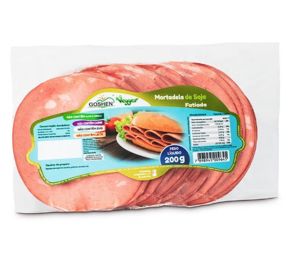 MORTADELA GOSHEN VEGGES SOJA FAT