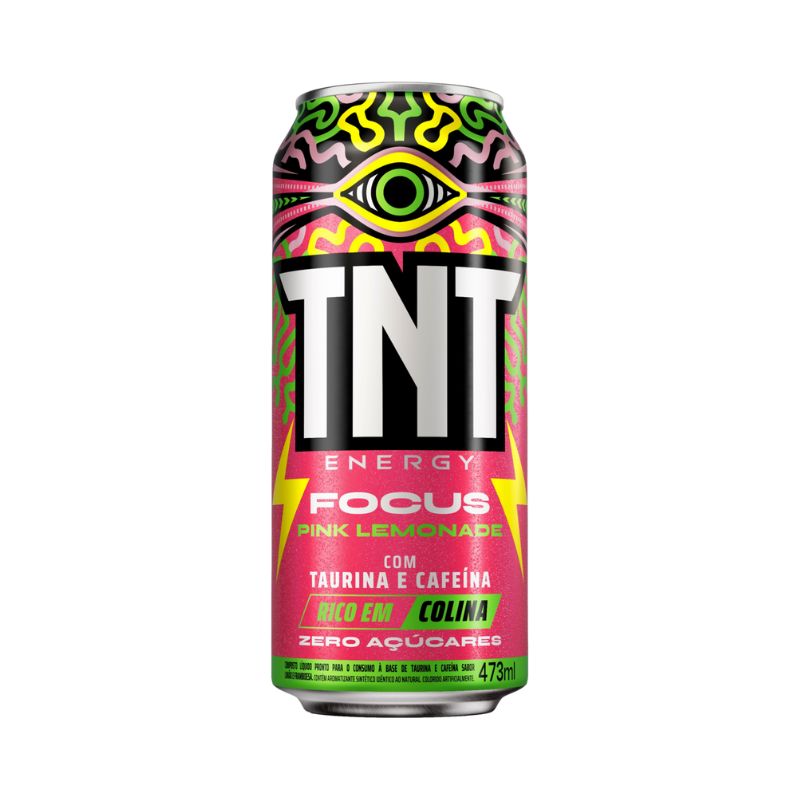 Energetico TNT Focus Pink Lemonade Zero Lata 473ml