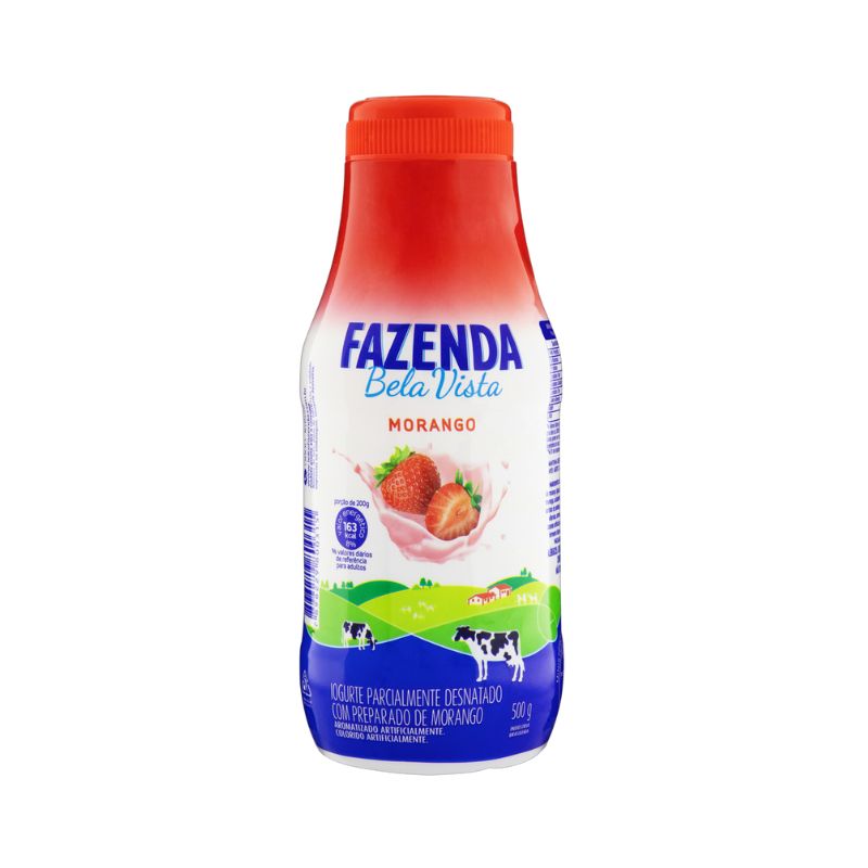 Iogurte Sabor Morango Fazenda Boa Vista 500g