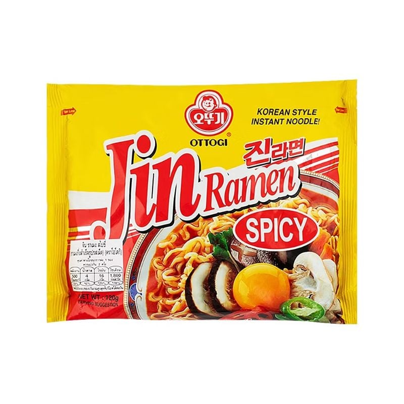 Macarrão Instantâneo Ottogi Jin Ramen Spicy 120g