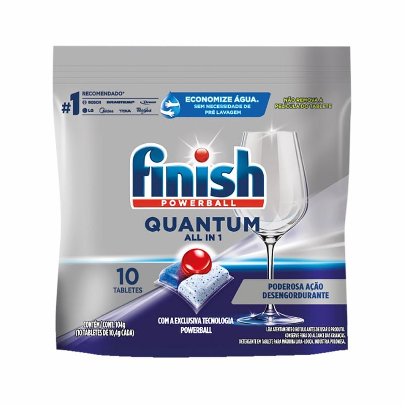 Detergente Lava Louças Finish Powerball 10 UN