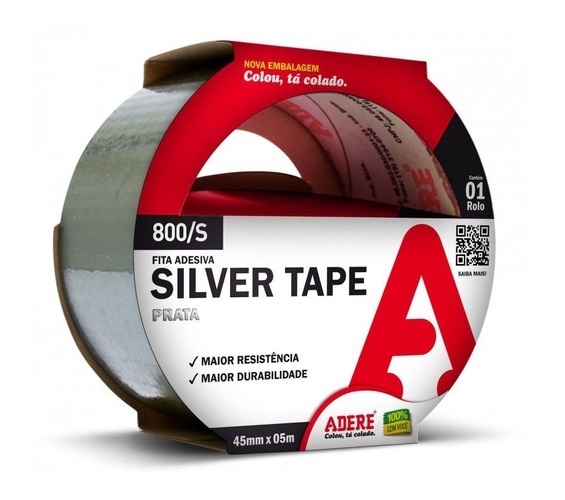 FITA ADERE SILVER TAPE 45X05 