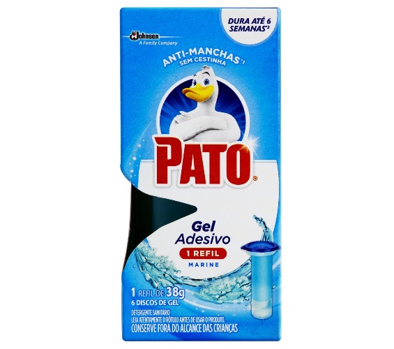 Desodorizador Sanitário Pato Gel Adesivo Marine Refil 38g