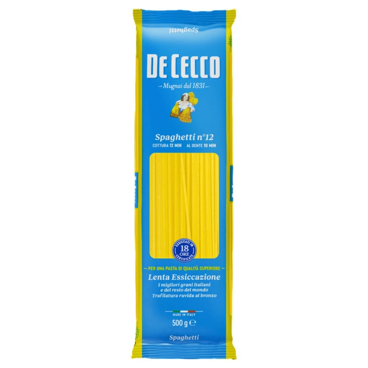 Macarrão de Trigo Grano Duro Espaguete 12 De Cecco 300g