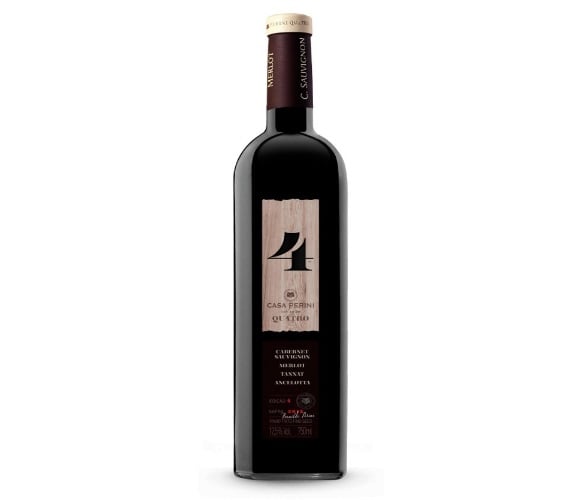 Vinho Nacional Casa Perini Qu4tro Tinto Seco 750ml