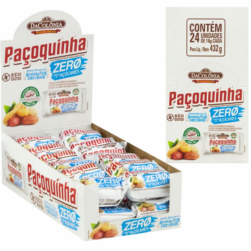 Paçoquinha Zero Dacolônia 432G