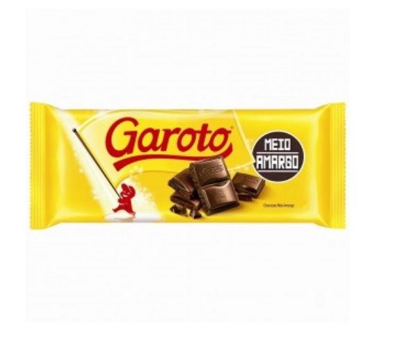 Chocolate Garoto Meio Amargo 80g