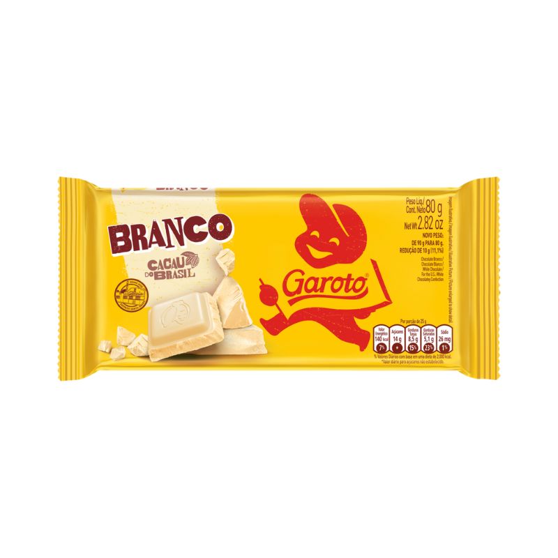Chocolate Branco Garoto 80G