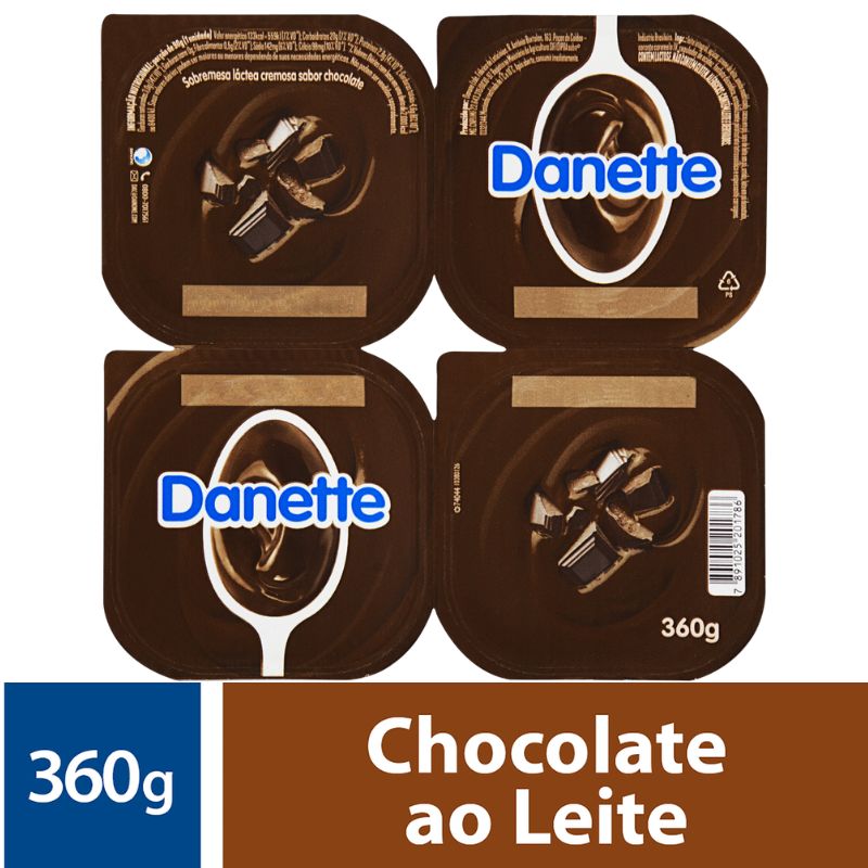Sobremesa Danone Danette Sabor Chocolate 360g
