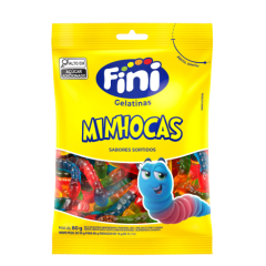 Goma Fini Gelatina Minhocas Brilho 90g