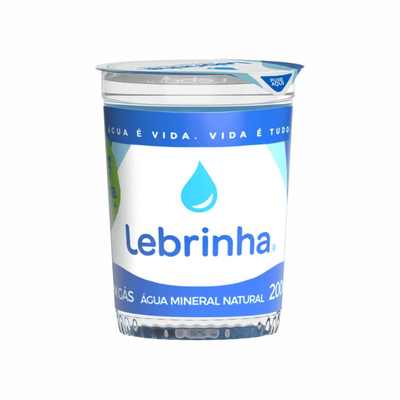 Água Mineral Lebrinha sem Gás Copo 200ml