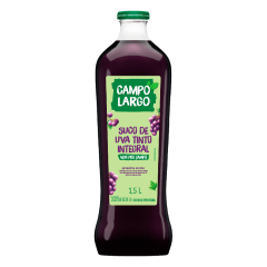 Suco Integral Uva Tinto Campo Largo Garrafa 1,5l