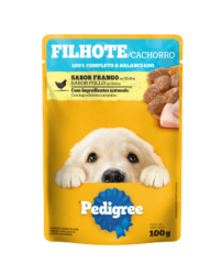 Ração Pedigree Júnior Sabor Frango ao Molho 100g