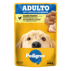 Ração PEDIGREE para Cães Adulto Sabor Frango ao Molho 100g