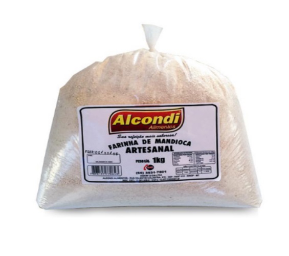 Farinha de Mandioca Alcondi Branca Artesanal 1Kg