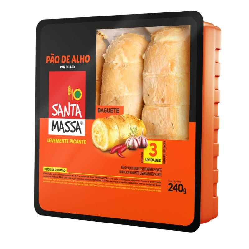 Pão de Alho Santa Massa Picante 240g