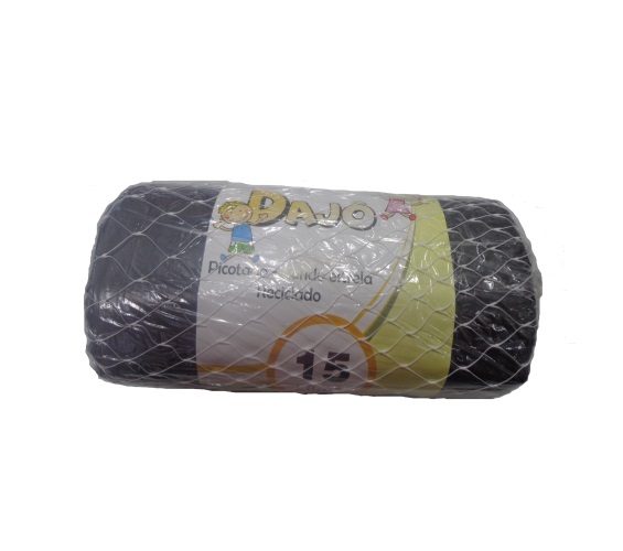 Saco Lixo Dover Roll Preto 15Lt