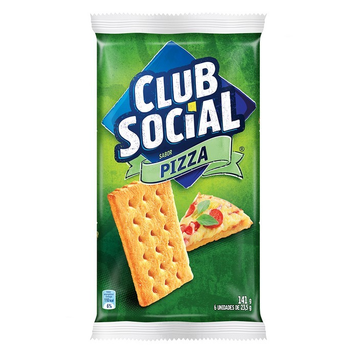 Pack Biscoito Pizza Club Social Pacote 141g 6 Unidades