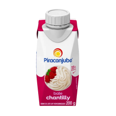 Creme de Leite UHT Homogeneizado Bate Chantilly Piracanjuba Caixa 200g