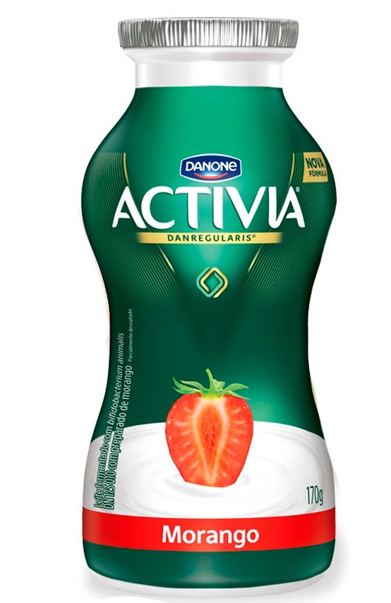 Leite Fermentado Activia sabor Morango 170g