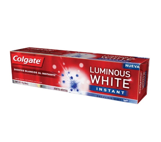 Creme Dental Dazzling Mint Colgate Luminous White Instant White Caixa 70g