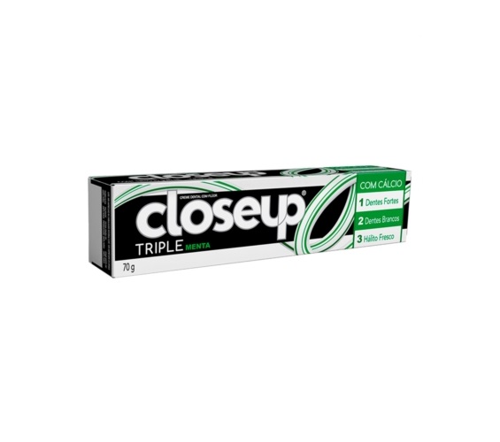 Creme Dental Menta Closeup Triple Caixa 70g