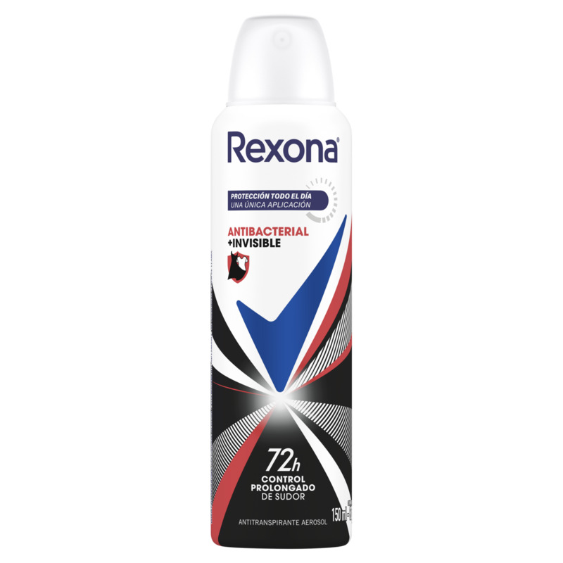 Antitranspirante Aerossol Antibacterial e Invisible Rexona Motionsense 150ml