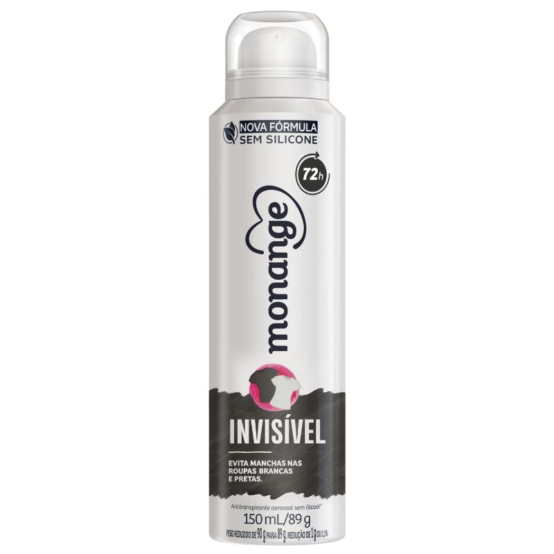 Desinfetante Aerosol Monange Invisivel 72h 89g