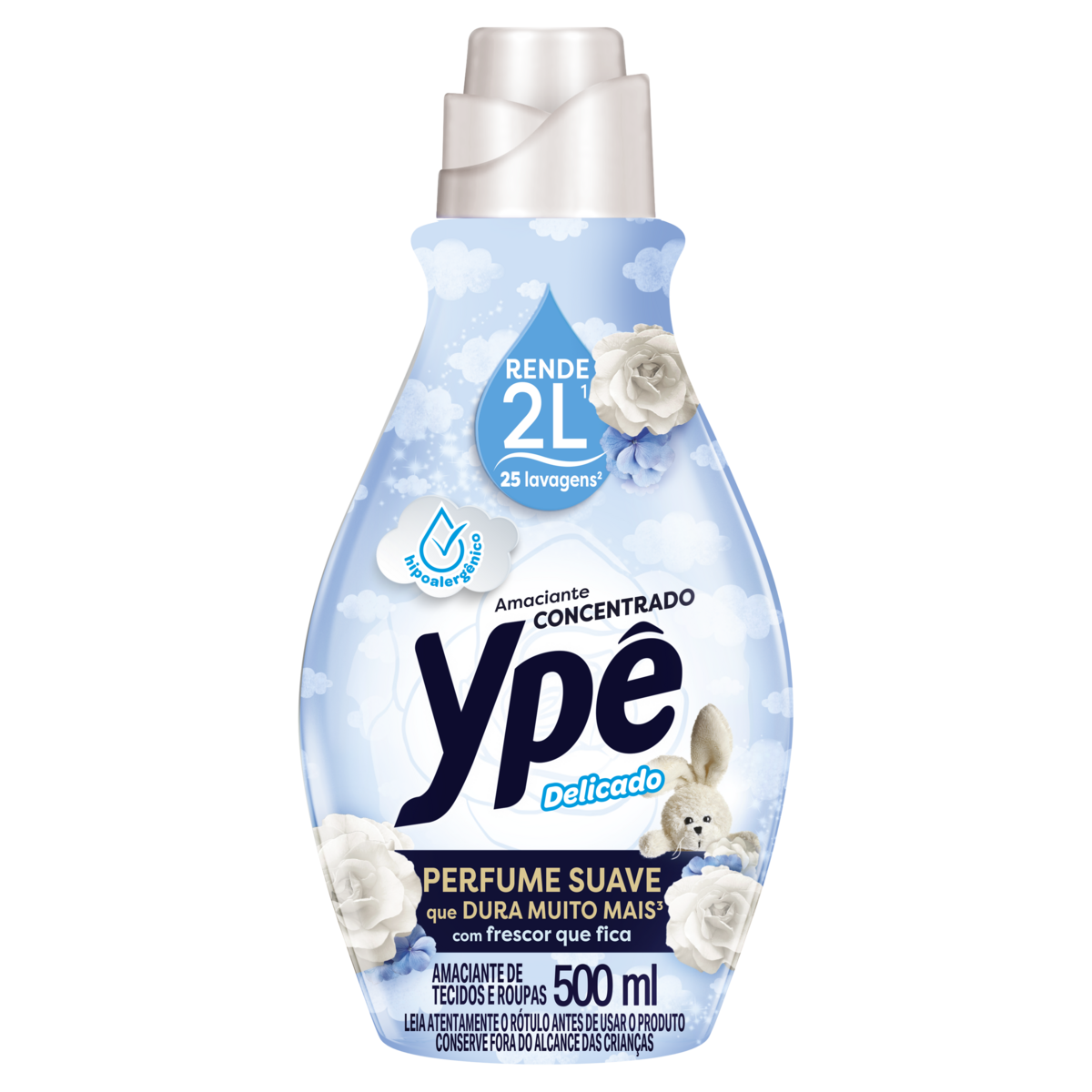 Amaciante de Roupa Concentrado Delicado Ypê Frasco 500ml