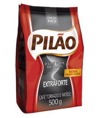 Café Torrado e Moído Extraforte Pilão Pacote Fresh Pack 500g