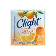 Refresco em Pó sabor Laranja Zero Açúcar Clight 8g